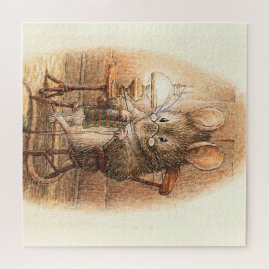 Puzzle "Mme Mouse Tricot" par Beatrix Potter (Horizontal)