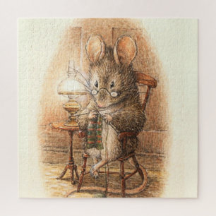 Puzzle "Mme Mouse Tricot" par Beatrix Potter