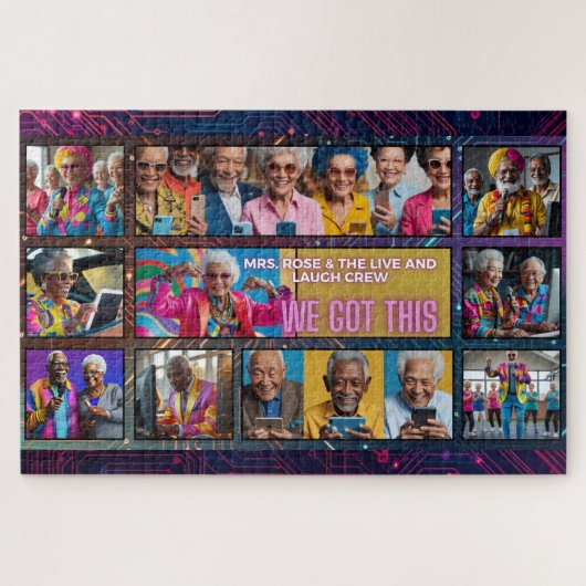 Puzzle Mme Rose & The Live and Laugh Crew (Horizontal)
