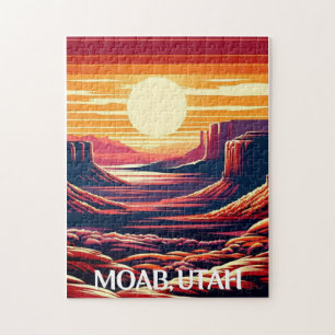 Puzzle Moab Utah National Parks Sunset Souvenir Cadeau