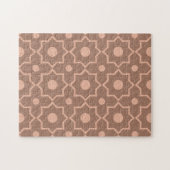 Puzzle Mocha Mousse Mocha moderne Dusty rose forme géomét (Horizontal)
