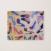 Puzzle Mode de collage de pompes de chaussures de talons (Horizontal)