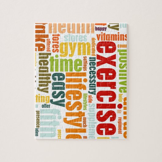 Puzzle Mode de vie de forme physique d'exercice (Vertical)