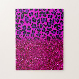 Puzzle Mode moderne rose violet Parties scintillant Leopa