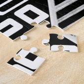 Puzzle Mode piste noir et blanc 2022 Inspiré (Côté)