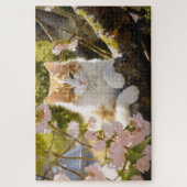 Puzzle Modèle adorable Cat Basking (Vertical)