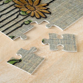 Puzzle Modèle de fleur de marguerite de jardin floral rét (Côté)