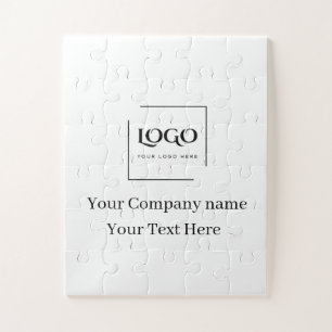 Puzzle Modèle de logo personnalisé élégant
