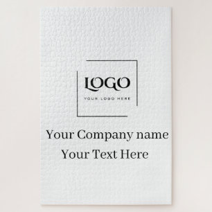 Puzzle Modèle de logo personnalisé élégant