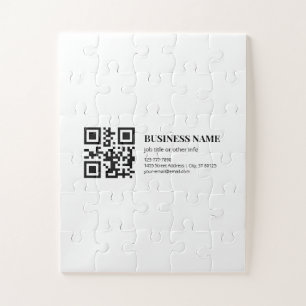 Puzzle Modèle de nom d'entreprise de code QR personnalisé