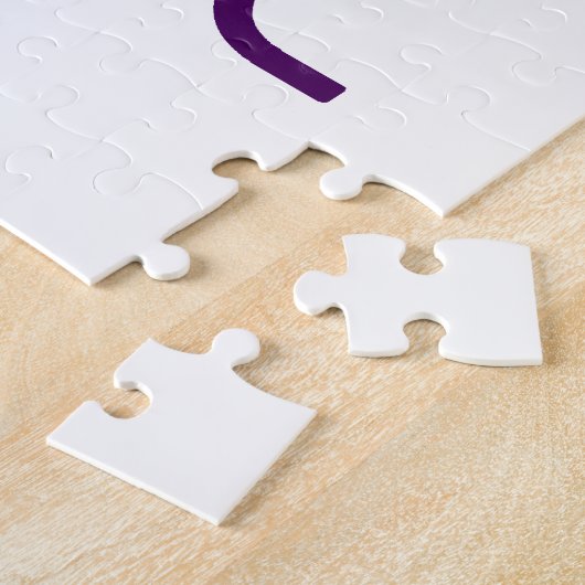 PUZZLE MODÈLE DE TEXTE D'IMAGE BLANCHE SIMPLE MODERNE (Côté)