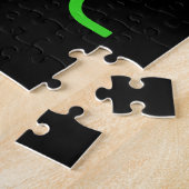 PUZZLE MODÈLE DE TEXTE D'IMAGE NOIRE SIMPLE ET MODERNE (Côté)