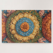 Puzzle Modèle floral coloré (Horizontal)