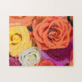 Puzzle Modèle Floral rose (Horizontal)