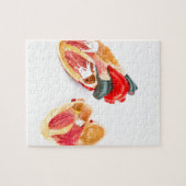 Puzzle Modèle humain de coeur d'isolement sur l'arrière - (Horizontal)