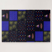 Puzzle Modèle patchwork du 4 juillet - 4 juillet (Horizontal)