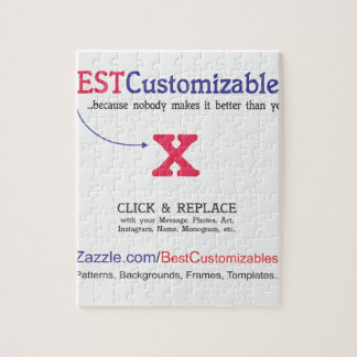 Puzzle Modèle personnalisable de cadeau