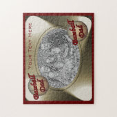 Puzzle Modèle photo de baseball papa (Vertical)