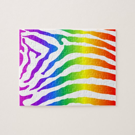 Puzzle Modèle Rainbow Zebra (Horizontal)