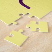 PUZZLE MODÈLE TEXTE MODERNE PASTEL JAUNE D'IMAGE (Côté)