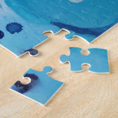 Puzzle Modern abstract with pastel shades of blue ocean (Côté)