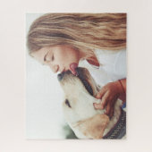 Puzzle Modern Custom Photo Dog Kisses (Vertical)