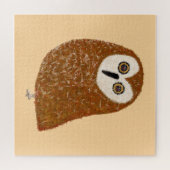 Puzzle Modern cute northern saw-whet owl (Horizontal)