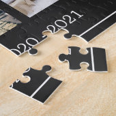 Puzzle Modern family photo collage monogrammed 8 (Côté)