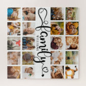 Puzzle Modern Family Script 20 Photo Collage Chic Fun (Horizontal)