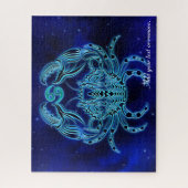 Puzzle Modern horoscope astrology Cancer zodiac sign, (Vertical)