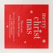 Puzzle Modern Merry Christmas party day game (Horizontal)