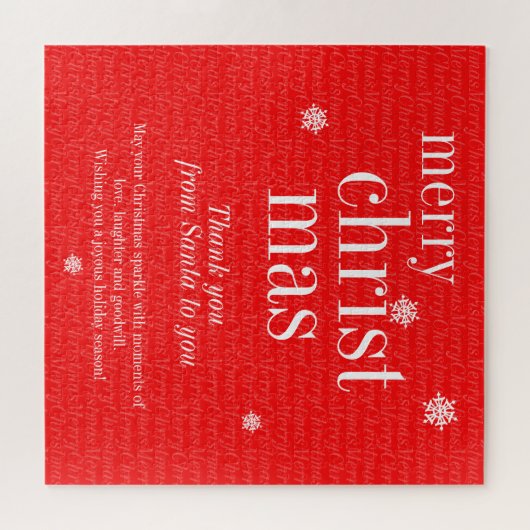 Puzzle Modern Merry Christmas party day game (Horizontal)