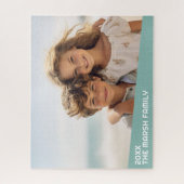 Puzzle Modern Minimal Photo with Diagonal Color Block (Vertical)