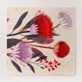 Puzzle Modern Minimalist Boho Floral Botanical (Horizontal)