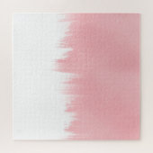 Puzzle Modern Pink Brush strokes white Design (Horizontal)