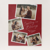 Puzzle Modern Script Photo Collage Noël religieux (Vertical)