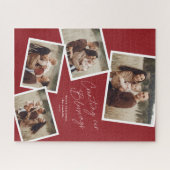 Puzzle Modern Script Photo Collage Noël religieux (Horizontal)