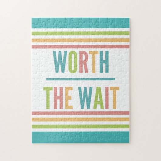 Puzzle Modern Worth the Wait - Adoption, Nouveau bébé (Vertical)