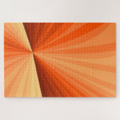 Puzzle Moderne Abstrait Orange Rouge Vanille Graphique Fr (Horizontal)