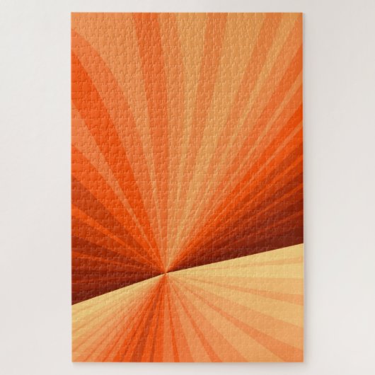 Puzzle Moderne Abstrait Orange Rouge Vanille Graphique Fr (Vertical)