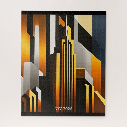 PUZZLE MODERNE CITYSCAPE METROPOLIS ART DESIGN (Vertical)