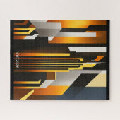 PUZZLE MODERNE CITYSCAPE METROPOLIS ART DESIGN (Horizontal)