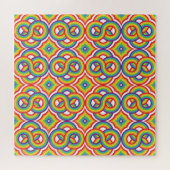 Puzzle Moderne Coloré Simple Motifs Batik (Horizontal)