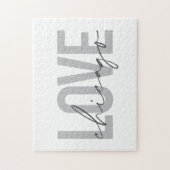 Puzzle Moderne, cool, simple, minimal, design Love Chicag (Vertical)