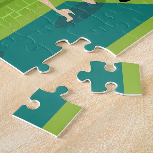 Puzzle moderne de couples de la moitié du siècle (Côté)