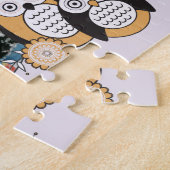 Puzzle moderne de photo de hiboux (Côté)