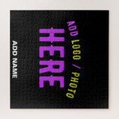 PUZZLE MODERNE ET MODERNE PERSONNALISABLE NOIR VÉRIFIÉ (Horizontal)