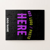 PUZZLE MODERNE ET MODERNE PERSONNALISABLE NOIR VÉRIFIÉ (Horizontal)