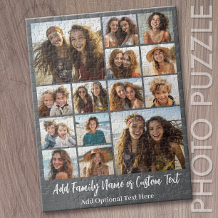 Puzzle Moderne Minimaliste Gris Blanc - 14 Collage de Pho