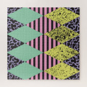 Puzzle Moderne Rhombus : Style Abstrait Sans Couche. (Horizontal)